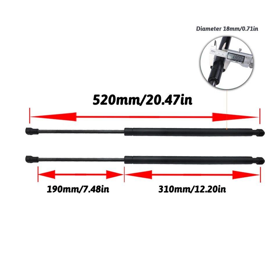 4Pcs Hoods+Tailgate Lift Support Gas Struts For Lexus GS300 GS430 GS450h Foto 2 de 4