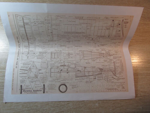 1/20 Scale French WW-I Morane-Saulnier "N" Plans, Templates, Some Parts, Decals - Picture 6 of 9