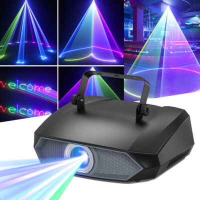 Full Color 3D Animation DJ Laser Light Show Projector Effect Bluetooth APP DMX