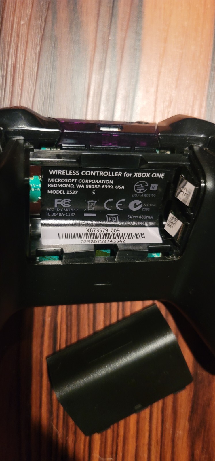 Microsoft Xbox One Wireless Controller 1537 Black, Tested Used