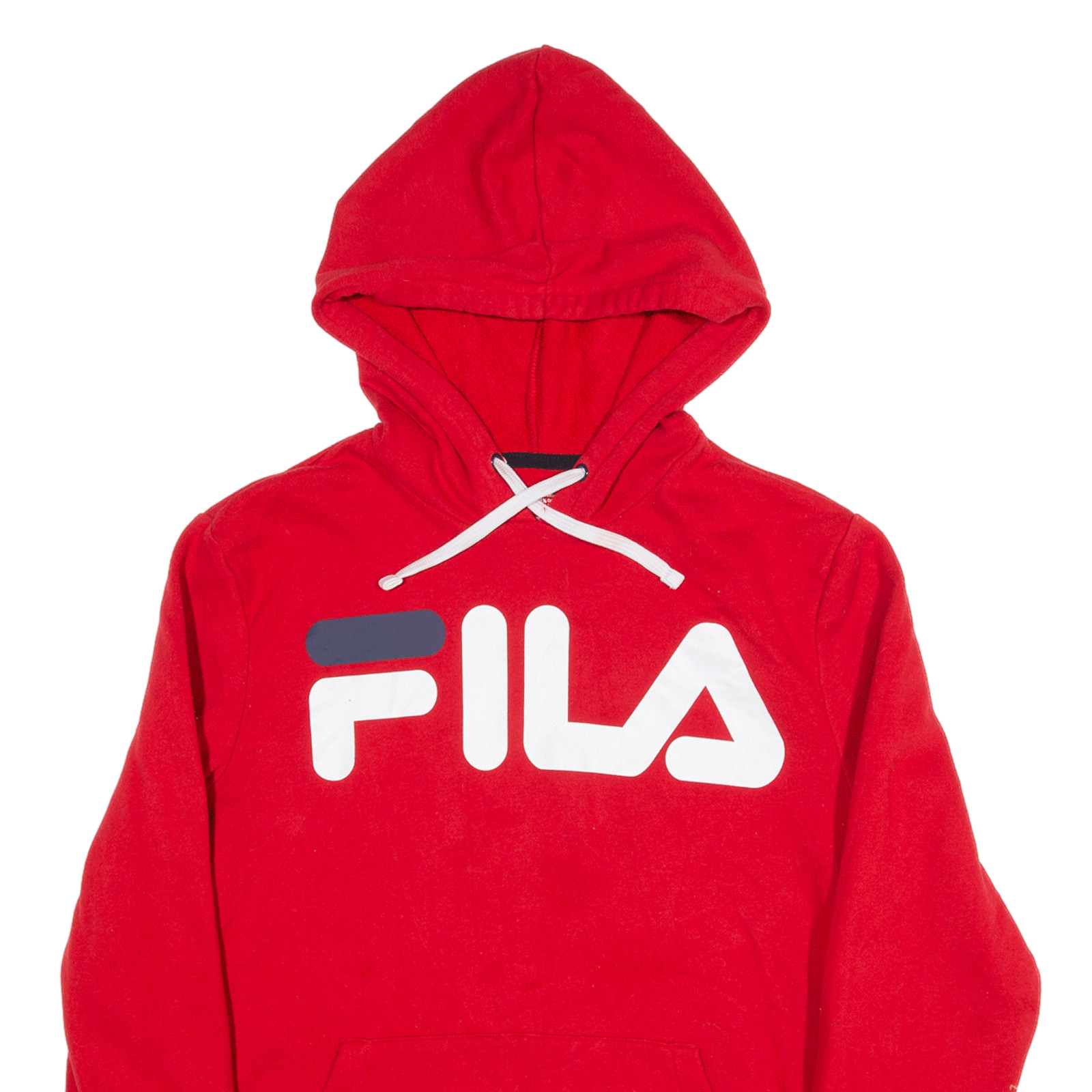 FILA Felpa con Cappuccio Pullover Rosso Uomo S