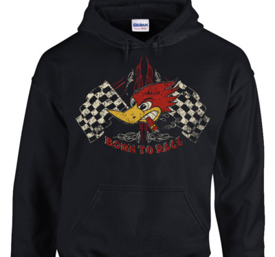 Sweat à capuche BORN TO RACE Kustom Kulture Custom Hot Rod Biker Road  Runner
