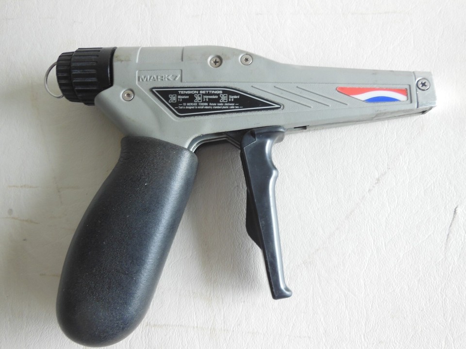 Hellermann Tyton MK7 Tension Cut Off Tool Ziptie Cable Tie Gun eBay