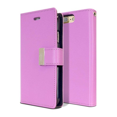 Goospery Rich Diary Wallet Case with Card Slots for iPhone 8 8+ 7 7+ 6 6+ 6S 6S+ - Picture 6 of 24