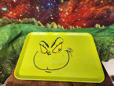 New How the Grinch Stole Christmas Green Serving tray platter Melamine  #3