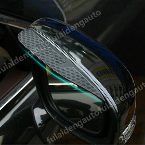 For Toyota Avalon 2019-2022 Carbon Look ABS Rearview Mirror Rain Eyebrow Trim - Picture 2 of 5