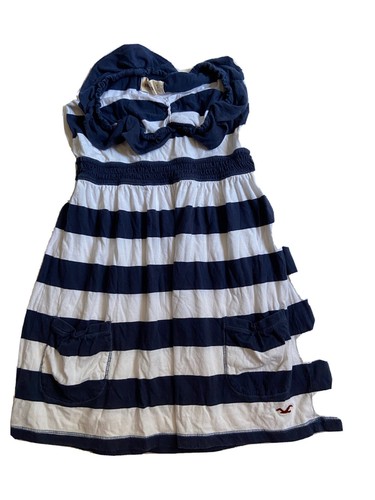Hollister Junior Kleid gestreift Größe S Sommer Trägerlos Damen B10 - Bild 2 von 12