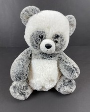 Aurora Ping Panda Bear Stuffed Animal  Teddy Bear Gray  White 12" Tall Plush