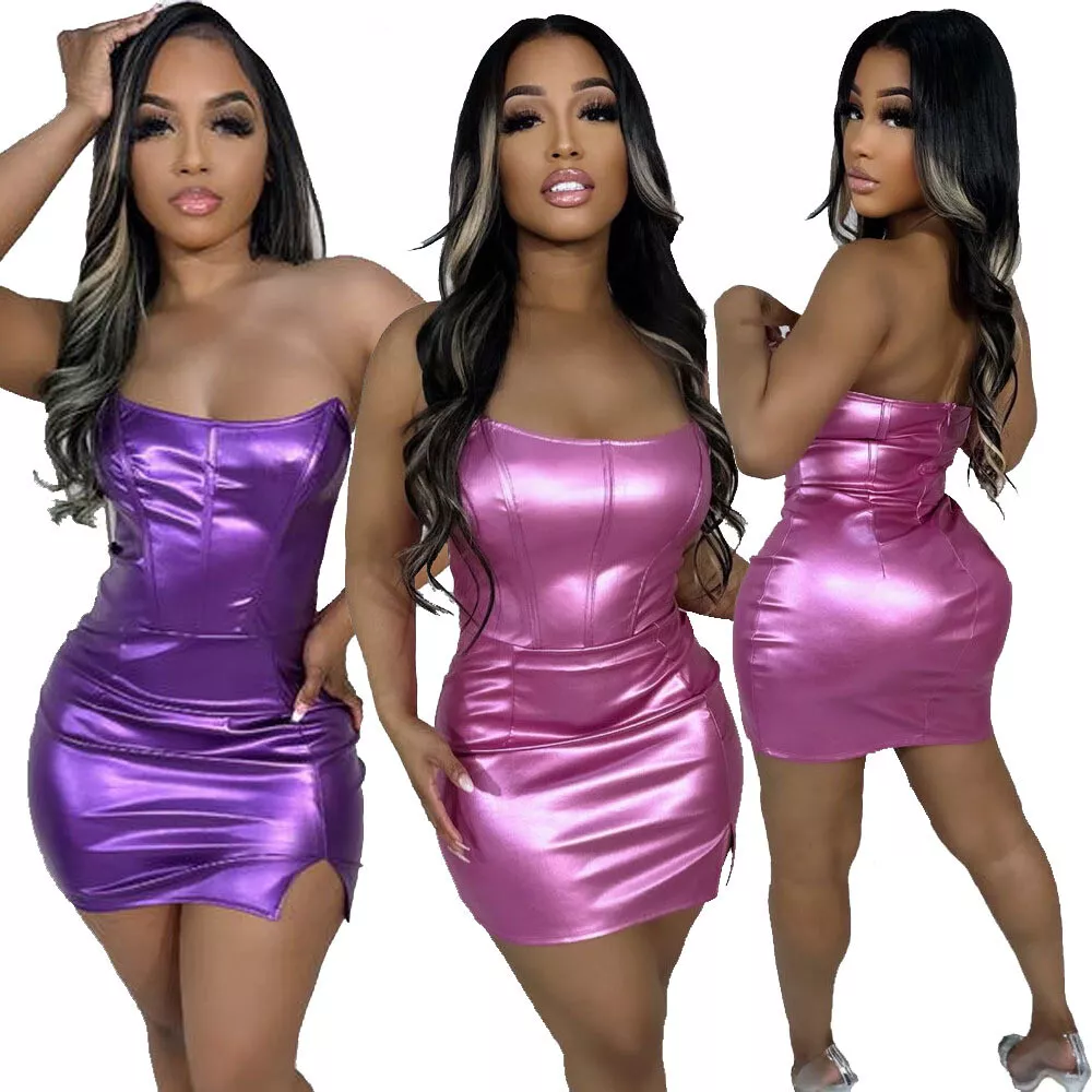 Bodycon 2025 shiny dress