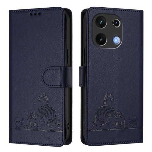For UMIDIGI Note 100 Luxury Flip Leather Wallet Cat Pattern Card Slot Case Cover - 第 19/28 張圖片