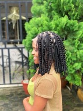 Braided Wig.Knotless braids. 14 inches full lace wig.
