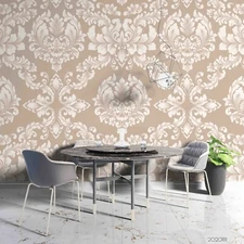 3D Damask Seamless Wallpaper Wall Mural Removable Self-adhesive Sticker6992