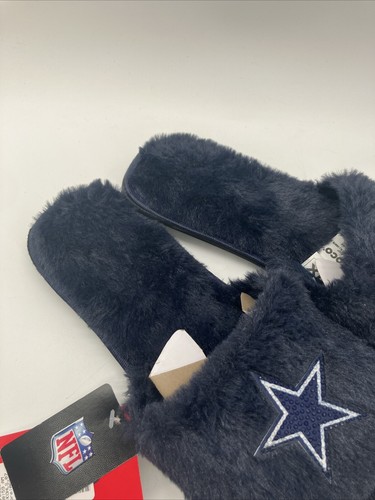 FOCO NFL Dallas Cowboys Fuzzy Slide Slippers Women’s Size XL New - Picture 3 of 7