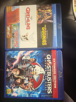 LOT OF 2 [The Goonies / Gremlins / Gremlins 2]GHOSTBUSTERS ANSWER CALL (Blu-ray)