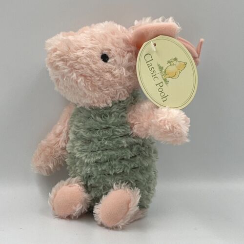 Disney Classic Winnie The Pooh Piglet Musical Pull Down Plush Toy 10" NWT