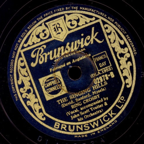 6x "BING CROSBY and his songs " 1938 bis 1941 Schellackplatte -78rpm- Set282I - Picture 11 of 14