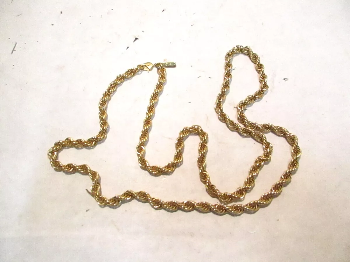 vintage Monet Gold Tone Braided 27