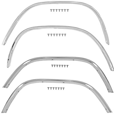 1967~1972 Ford Truck Wheel Well Opening Moldings Front+Rear+Right+Left 4 PCS