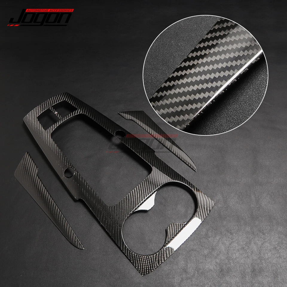 Cubierta de palanca de cambios de fibra de carbono para consola interior Audi A3 S3 RS3 14-18 Foto 3 de 4