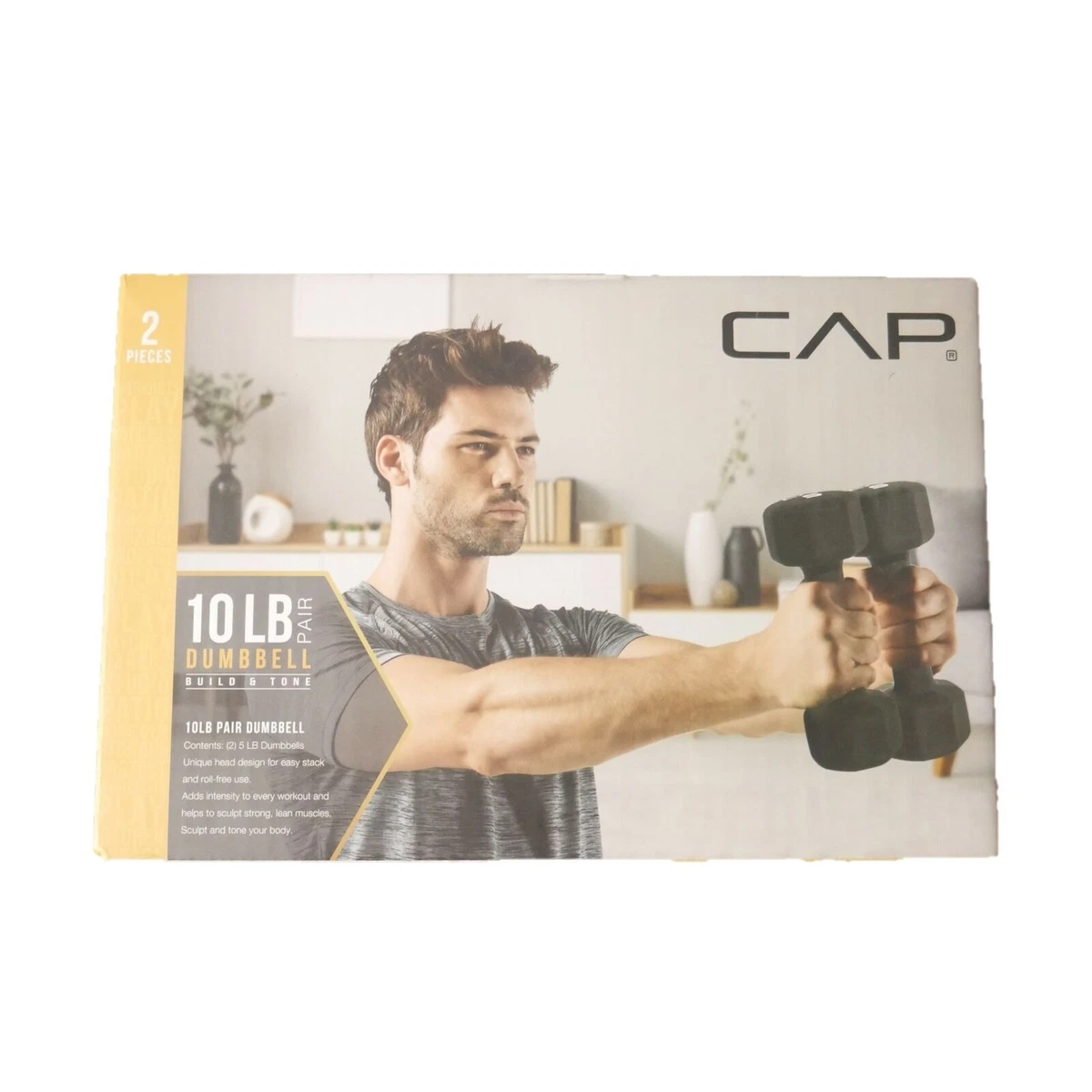 Cap Neoprene Hex Dumbbell Set Hand Weights 3 5 6 8 10 16 lb Pairs