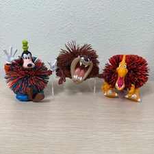 Vintage 90s Koosh Ball Taz Loony Tunes Goofy Vultor Oddzon Dinosaur Dragon Lot 