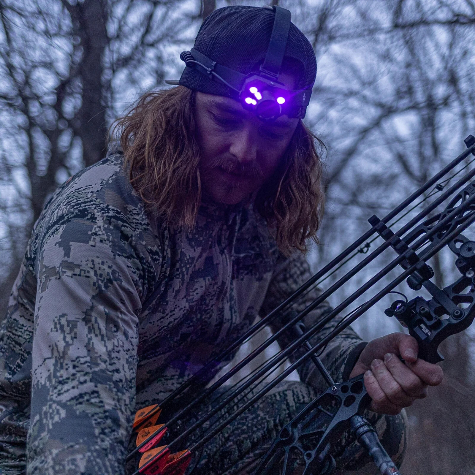 Swiss Tech Rechargeable 500 Lumens LED Headlamp, IPX4 Weatherproof, UV Blood Tra