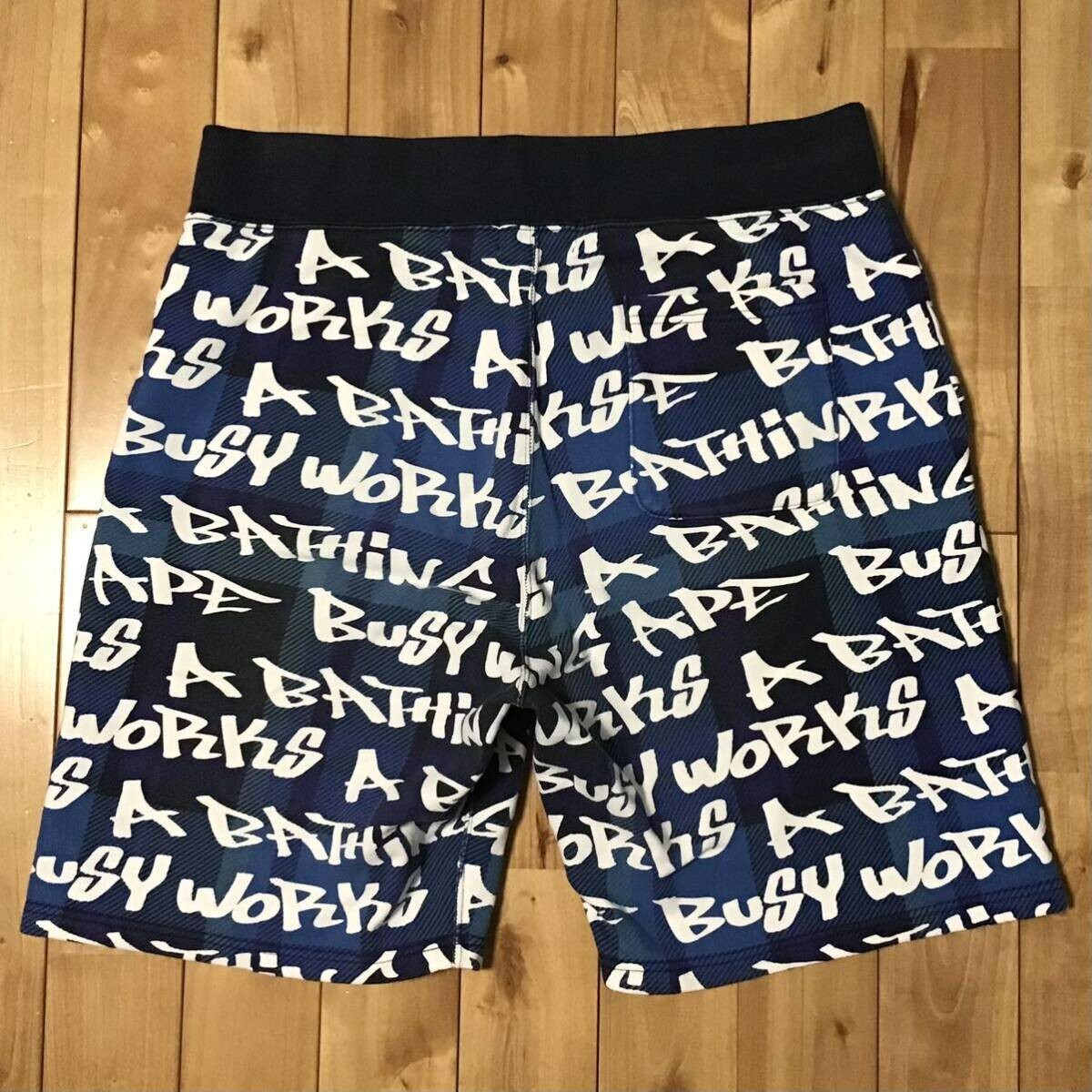 BAPE GRAFFITI CHECK sweat shorts A Bathing Ape Size 2XL | eBay