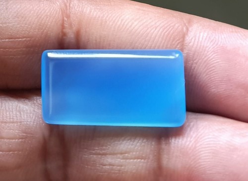 17.55 CT Beautiful Sky Blue Onyx Emerald Cut Shape A+++ Loose Gemstones - Picture 8 of 8
