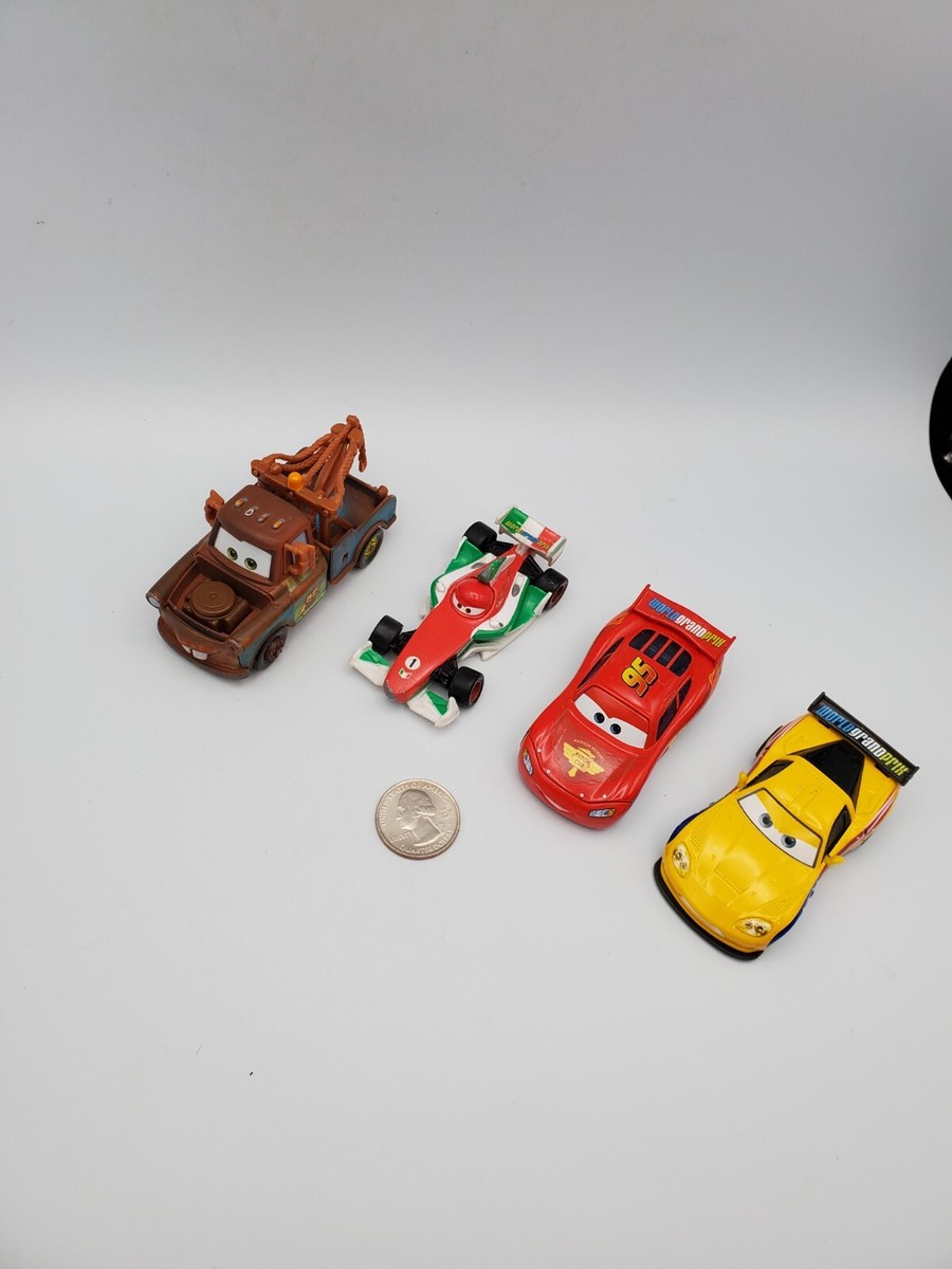 Disney Pixar Cars WGP Lot x4 Lightning Jeff Francesco Mater