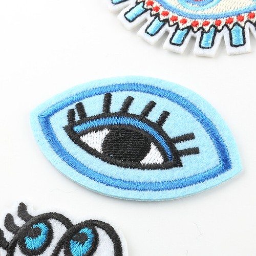 DIY Eye's Badge Patch Embroidered Sew Iron On Patches Badge Fabric Applique New - Picture 3 of 28