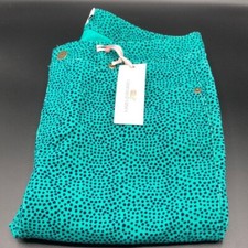 NEW Vineyard Vines Corduroy Pants Women's 8 Dot Print Corduroy Green  Blue