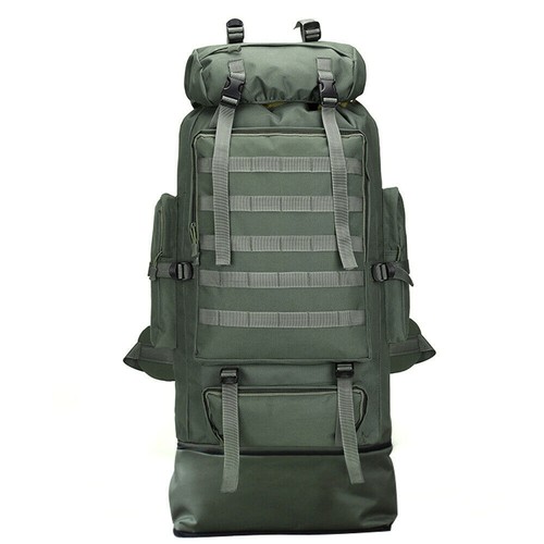 Zaino tattico militare escursionismo 100L 130L zaino campeggio outdoor viaggio borsa - Foto 7 di 29