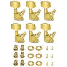 Die-Cast Guitar Machine Head Sealed String Tuning Pegs Keys Tuners 6 Right Gold