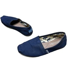 TOMS Navy Slip On Loafers