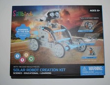 Set 12 Robot Solari Sillbird – 190 Pezzi Giocattolo Educativo STEM Per Bambini 8-10 Anni, Alimentato Dal Sole, Terrestre E Acquatico