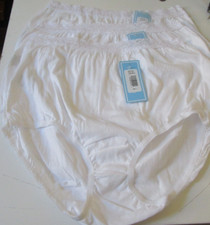 3 Dixie Belle Cotton Briefs with lace waistband White Size 8 Style 442