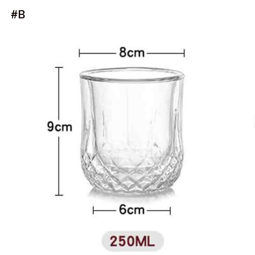 Glass Cup Double Wall Milk Wine Beer Tea Water Coffee Latte Mug Gift 400ml/450ml - Bild 13 von 23