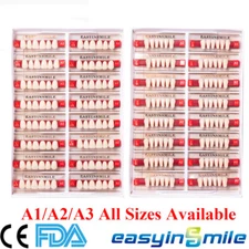 Dental Denture Acrylic Resin Teeth DIY Maxillary Anterior  A1/a2/a3 Upper Lower