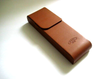 Savinelli ÉTUI POCHETTE EN CUIR DE CIGARE marron FABRIQUÉ MAIN