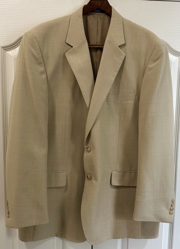 Arrow USA 2PC Men's Suit ~ 48R Jacket 40x32 Pants ~ Blend Tan/Light Brown - Picture 5 of 12