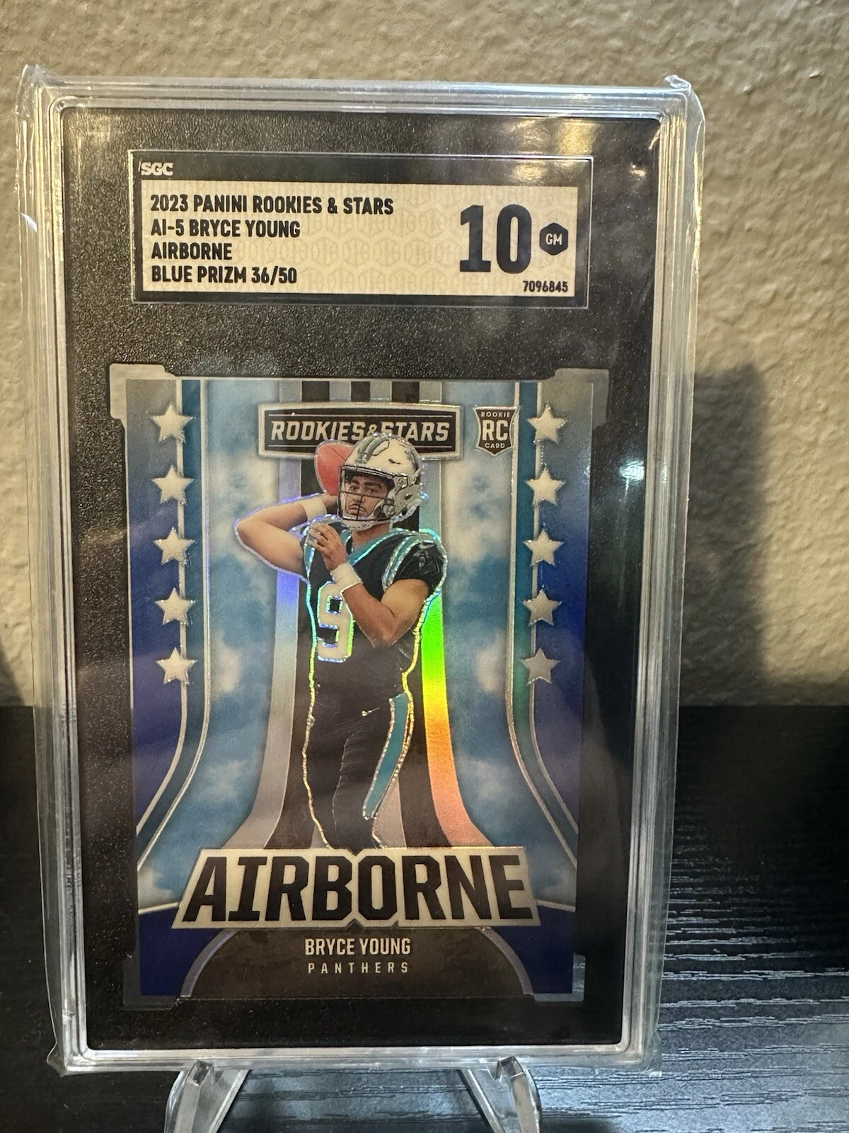 Bryce Young Panini Rookies & Stars Airborne #AI5 Blue