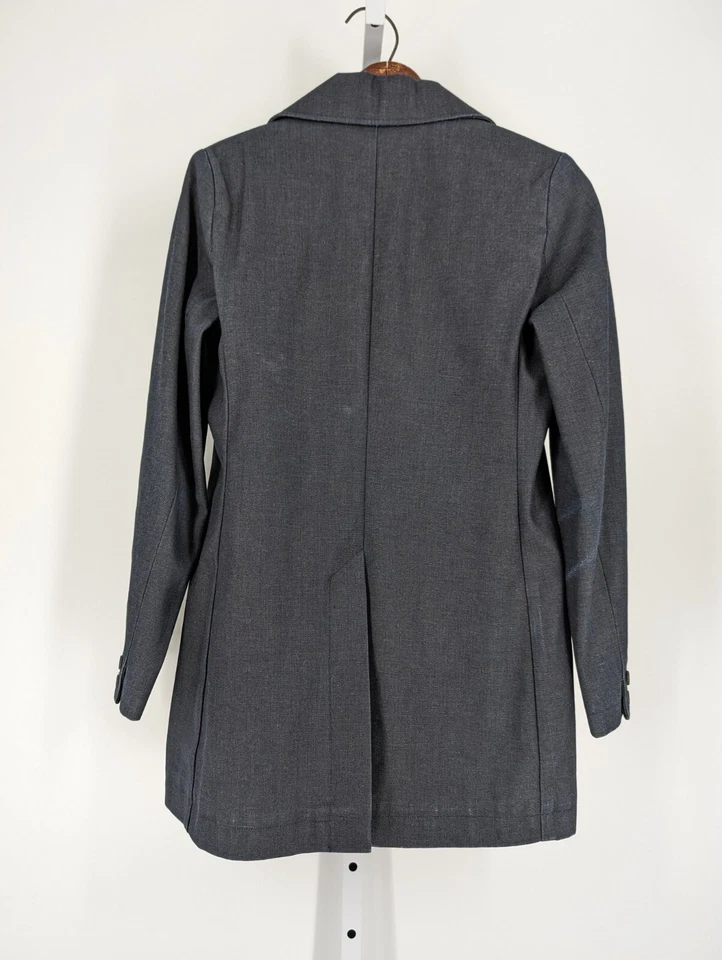 APC Indigo Denim Jean 3 Button Structured Blazer Archive Jacket France 36" XS - Image 2 of 4