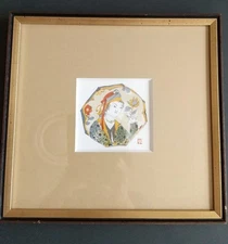 Koheigama Kato Takao original drawing framed ceramic panel
