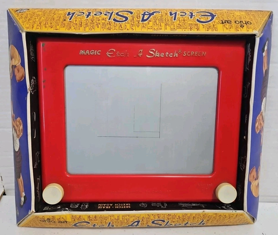 ✨ Pantalla mágica vintage Etch-a-Sketch #505 Ohio arte caja original años 60 ¡Funciona! ✨ Foto 2 de 4