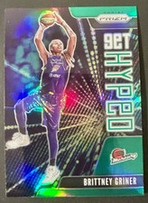 2021 Panini Prizm WNBA Get Hyped Prizms Green 5 Brittney Griner Phoenix Mercury