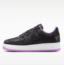 Nike Kobe Air Force 1 Low 'Black and Purple Stardust'