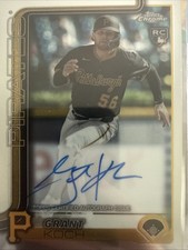 2025 Topps Chrome - Rookie Autographs Grant Koch #RA-GKO (AU, RC)