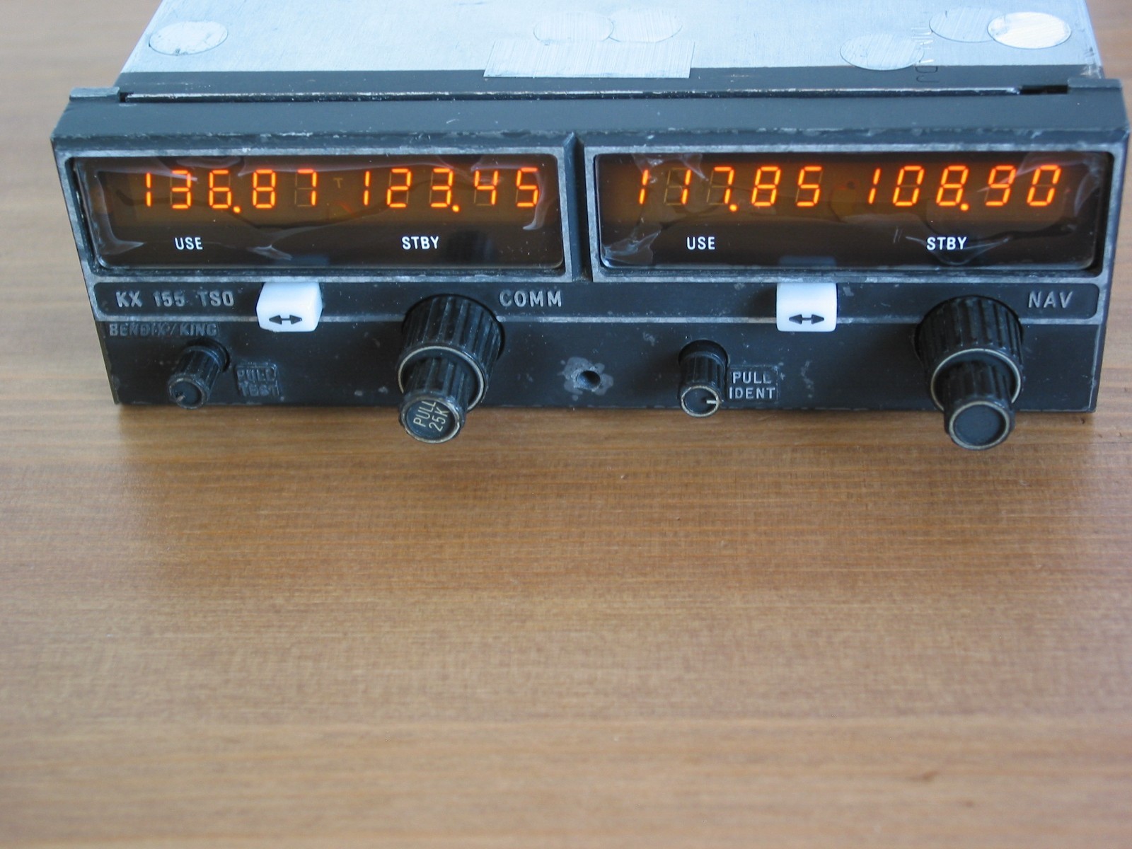 28 VOLT BENDIX KING KX-155 NAV COM RADIO !!! GOOD KX 155 !!! P/N 069-1024-04 !!!