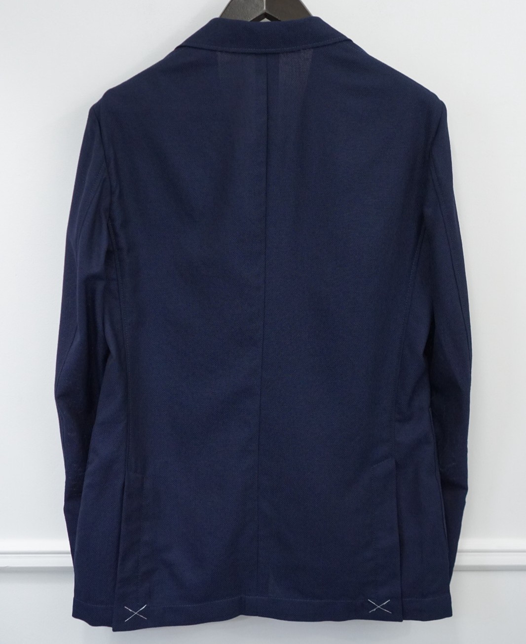 Burberry Blazer Wool Navy Blue Stirling Made In Italy Unlined US36 image 2