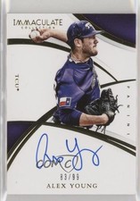 2015 Panini Immaculate Collegiate Rookie Auto /99 Alex Young #AY Auto et0